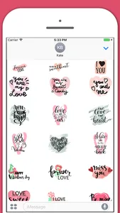 Love In Air-Kiss,Love Sticker screenshot 1