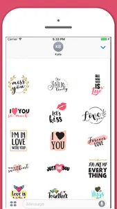 Love In Air-Kiss,Love Sticker screenshot 2