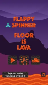 Flappy Spinner - Floor Is Lava screenshot 0