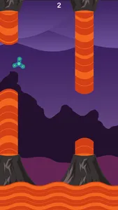 Flappy Spinner - Floor Is Lava screenshot 1