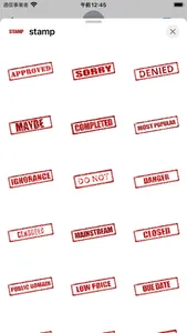 Red Rubber Stamp Stickers screenshot 0