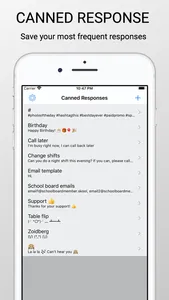 Canned Response Keyboard screenshot 0