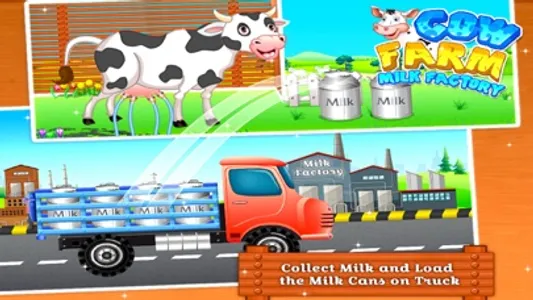 Cow Farm Milk Factory - Milk Maker screenshot 1