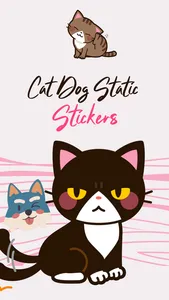 Cat Dog Static Stickers screenshot 0