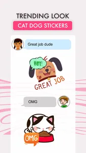 Cat Dog Static Stickers screenshot 2