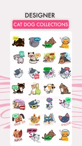 Cat Dog Static Stickers screenshot 3