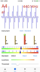 Accurate Violin Tuner screenshot 1