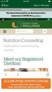 UM Wellness screenshot 1