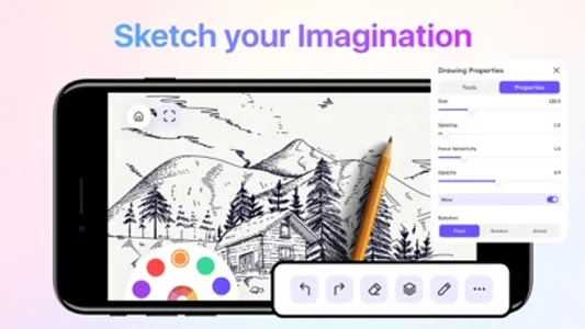 Drawing Desk - Sketchbook Art screenshot 1