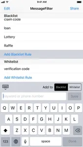 MessageFilter Pro screenshot 4
