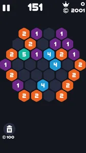 Hexa Number Smash : Tap Puzzle screenshot 1