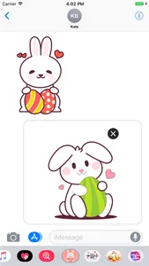 The Lovely Pink Bunny Stickers screenshot 2