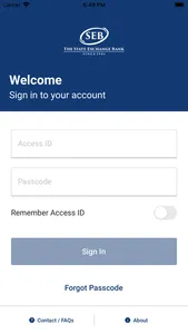 The State Exchange Bank Mobile screenshot 1