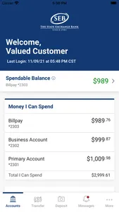 The State Exchange Bank Mobile screenshot 2