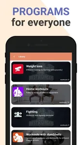 Home workouts BeStronger screenshot 1