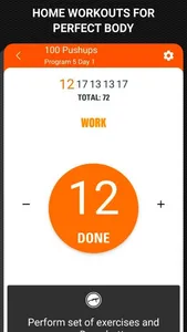 Home workouts BeStronger screenshot 8