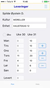 FruktKlient Innmelding screenshot 1