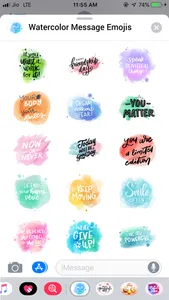 Watercolor Emoji Stickers Pack screenshot 0