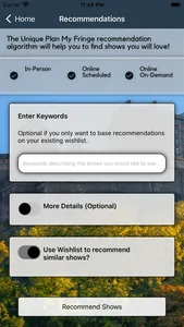 Plan My Fringe screenshot 3