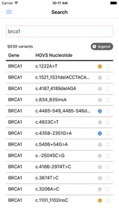 BRCA Exchange screenshot 2