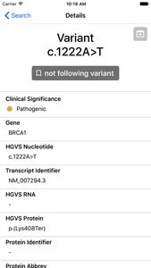BRCA Exchange screenshot 3