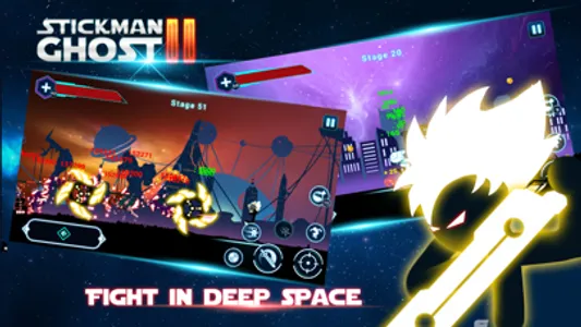 Stickman Ghost 2: Galaxy Wars screenshot 1