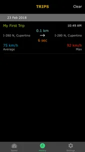 SpeedTracker App screenshot 1