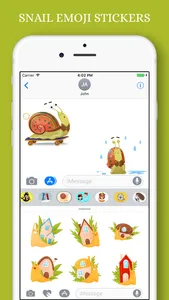 Snail Emoji Stickers Pack screenshot 0