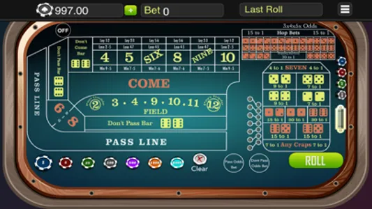 Craps Casino Dice Game screenshot 1