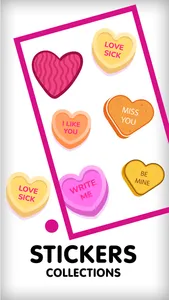 Candy Hearts Sticker screenshot 1