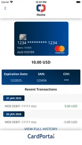 Cardportal screenshot 1