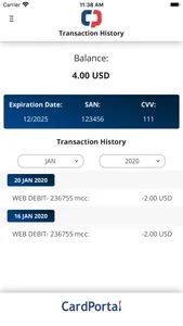 Cardportal screenshot 2