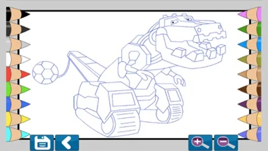 Dino Robot Coloring Book screenshot 0