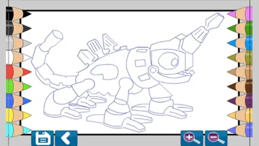 Dino Robot Coloring Book screenshot 1