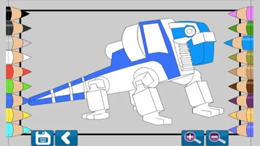 Dino Robot Coloring Book screenshot 2