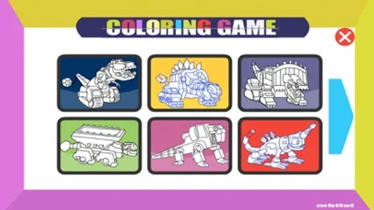 Dino Robot Coloring Book screenshot 3