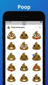 Poop emoji stickers for phone screenshot 0