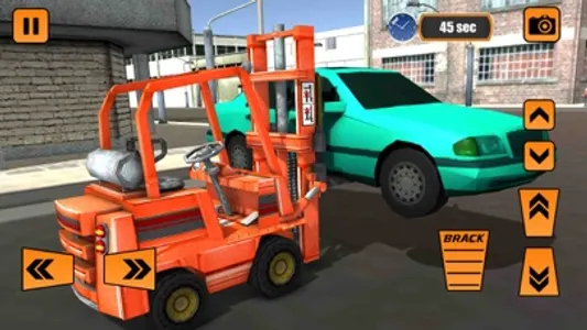 real police car parking forklift simulator screenshot 1