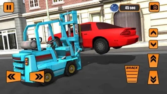 real police car parking forklift simulator screenshot 4