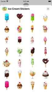 Sweet Summer Ice Cream Sticker screenshot 0