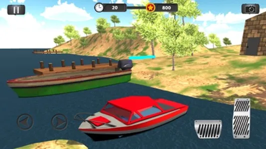 Real Police Boat Parking Simulator Game 3d screenshot 0