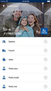 UNIQA MNE kalkulator screenshot 1