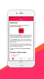 Cordova ionic VR plugin sample screenshot 0
