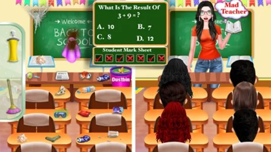 Crazy Mad Teacher Science Game screenshot 0