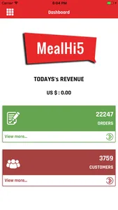 MealHi5 - Admin Panel screenshot 1