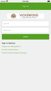 Vickswood Mobile Banking screenshot 1