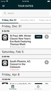 Thomas Rhett's Home Team App screenshot 1