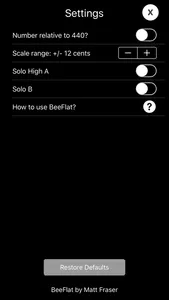 BeeFlat Bagpipe Tuner screenshot 1