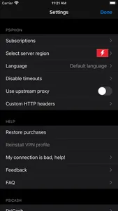 Psiphon screenshot 4