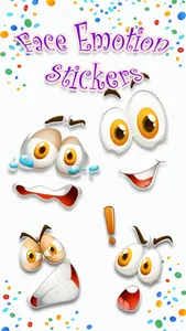 Face Emotion Stickers: Fun Cute Facial Expression screenshot 0